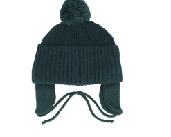 Kids 66 Earflap Beanie Green Gables Pom - Vans