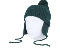 Kids 66 Earflap Beanie Green Gables Pom - Vans