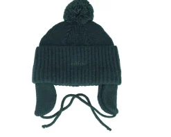 Kids 66 Earflap Beanie Green Gables Pom - Vans