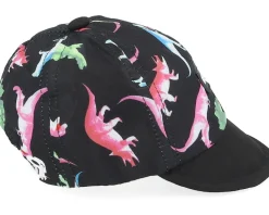 Kids 0-6 Months Dino Short Brim Black Adjustable - Headster