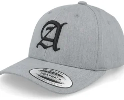 Kids A Letter 3d Heather Grey Adjustable - Kiddo Cap