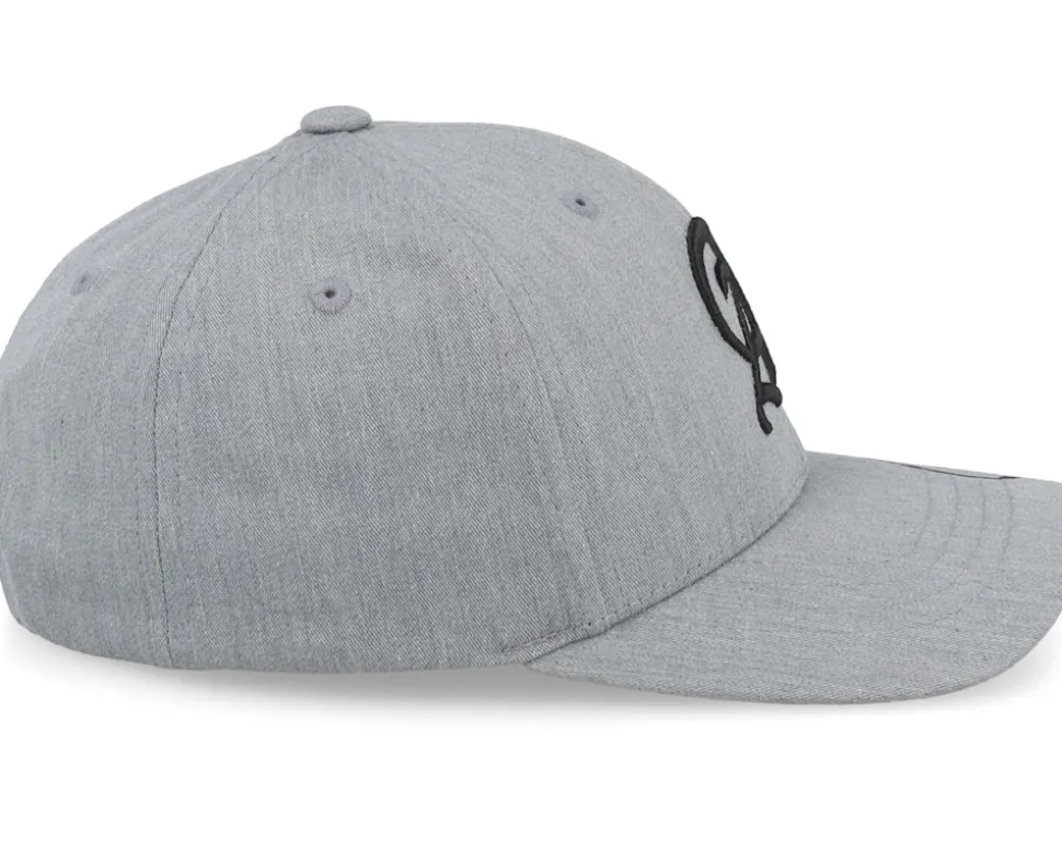 Kids A Letter 3d Heather Grey Adjustable - Kiddo Cap