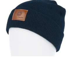 Kids Acrylic Knit Beanie Navy Cuff - John Deere