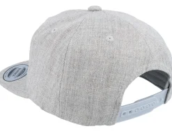 Kids Alice Engraved Patch Heather Grey Snapback - Kiddo Cap