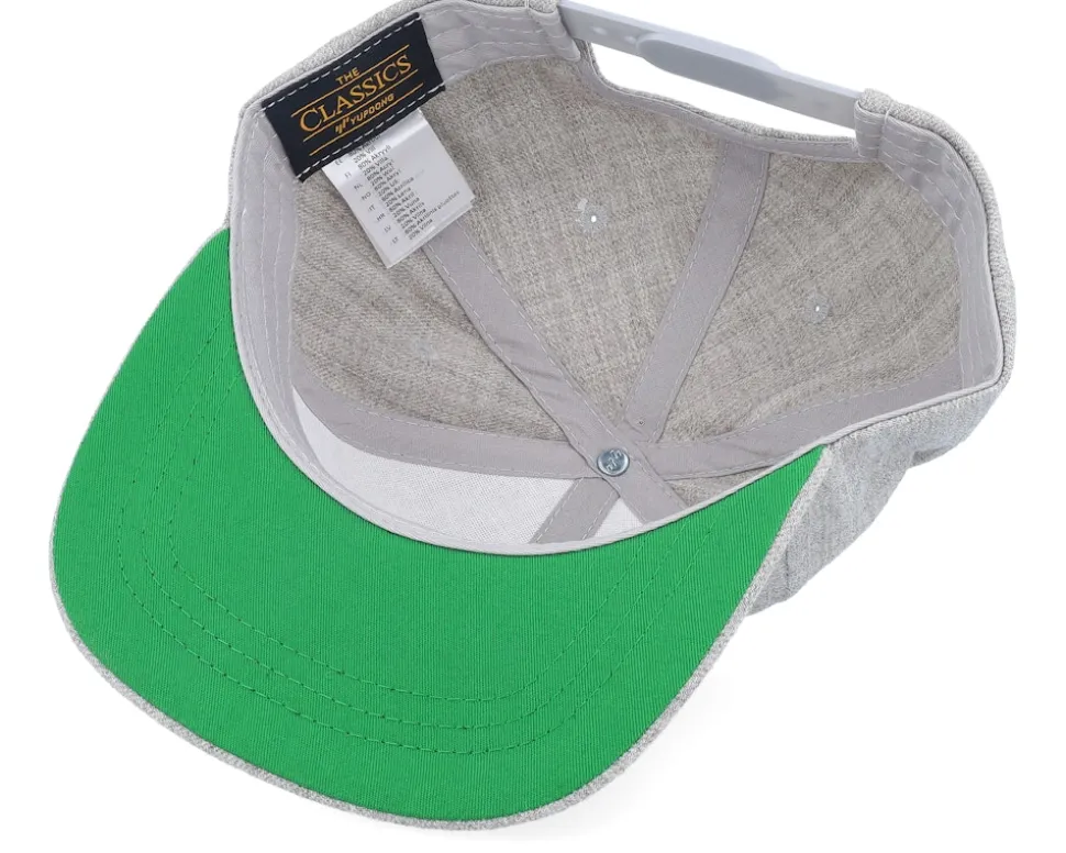 Kids Alice Engraved Patch Heather Grey Snapback - Kiddo Cap