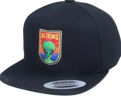 Kids Aliens Logo Black Snapback - Kiddo Cap