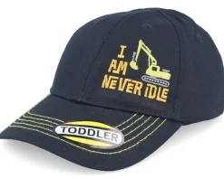 Kids All Twill Never Idle Black Adjustable - John Deere