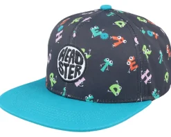 Kids Alphabet Fiesta Black/Blue Snapback - Headster