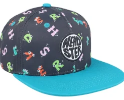 Kids Alphabet Fiesta Black/Blue Snapback - Headster
