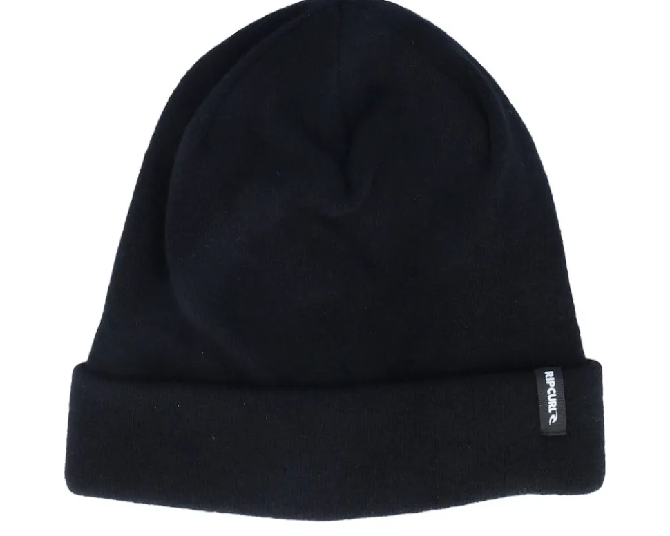 Kids Anti Series Apline Beanie Black Cuff - Rip Curl