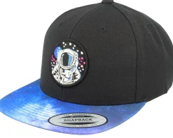 Kids Astronaut Black/Space Snapback - Kiddo Cap