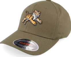 Kids Attacking Tiger Yellow Flexfit - Kiddo Cap