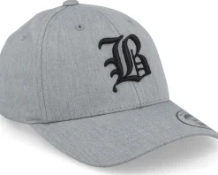 Kids B Letter 3d Heather Grey Adjustable - Kiddo Cap