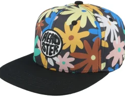 Kids Backyard Meadow Black Snapback - Headster