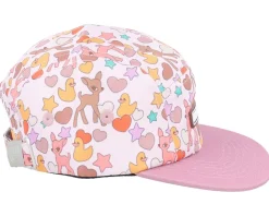 Kids Bambi Pink Marshmallow 5-Panel - Headster