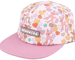 Kids Bambi Pink Marshmallow 5-Panel - Headster