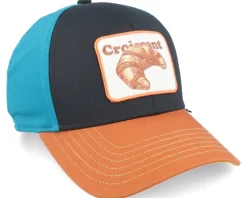 Kids Basic Cap Food Croissant Black Adjustable - Djinns