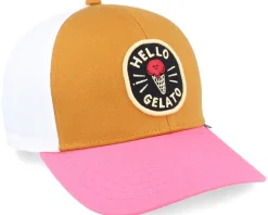 Kids Basic Cap Food Gelato Brown/Rose Adjustable - Djinns