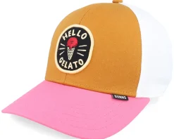 Kids Basic Cap Food Gelato Brown/Rose Adjustable - Djinns
