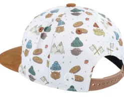 Kids Beard Jack White/Beige Snapback - Headster