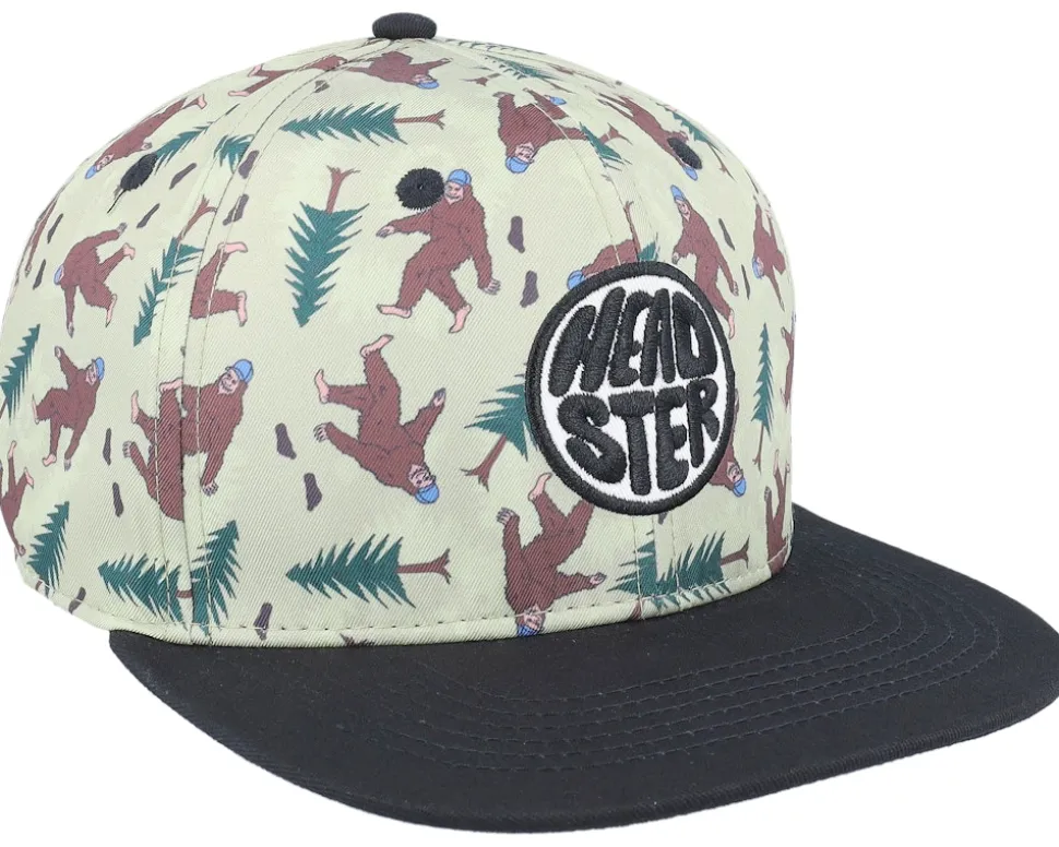 Kids Big Foot White Sand/Black Snapback - Headster