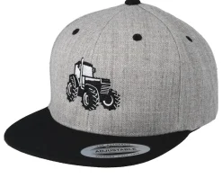 Kids Big Tractor Grey/Black Snapback - Kiddo Cap