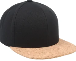 Kids Black/Cork Snapback - Yupoong