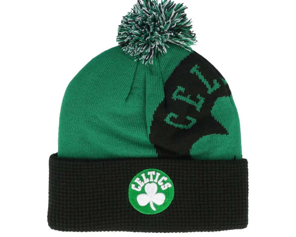 Kids Boston Celtics NBA Street Hoop Beanie Pom - Outerstuff