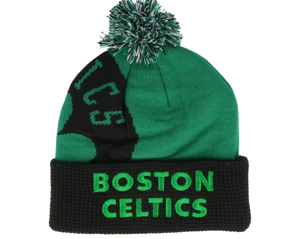 Kids Boston Celtics NBA Street Hoop Beanie Pom - Outerstuff