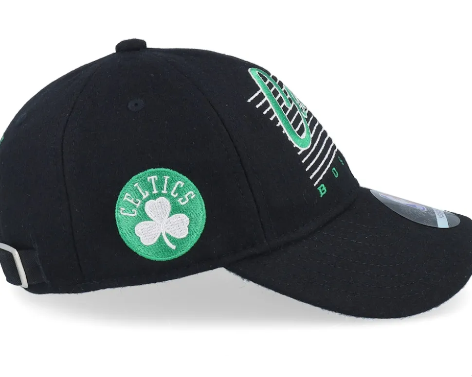 Kids Boston Celtics Retro Wooly Black Dad Cap - Outerstuff