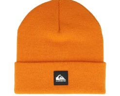 Kids Brigade Youth Beanie Orange Pepper Cuff - Quiksilver