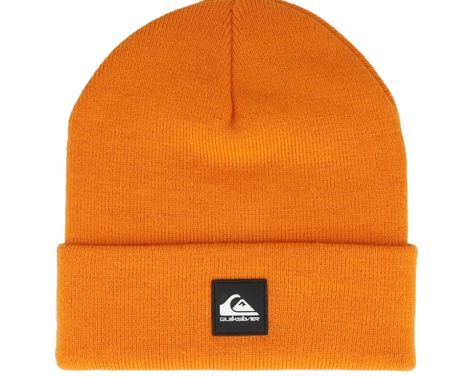 Kids Brigade Youth Beanie Orange Pepper Cuff - Quiksilver