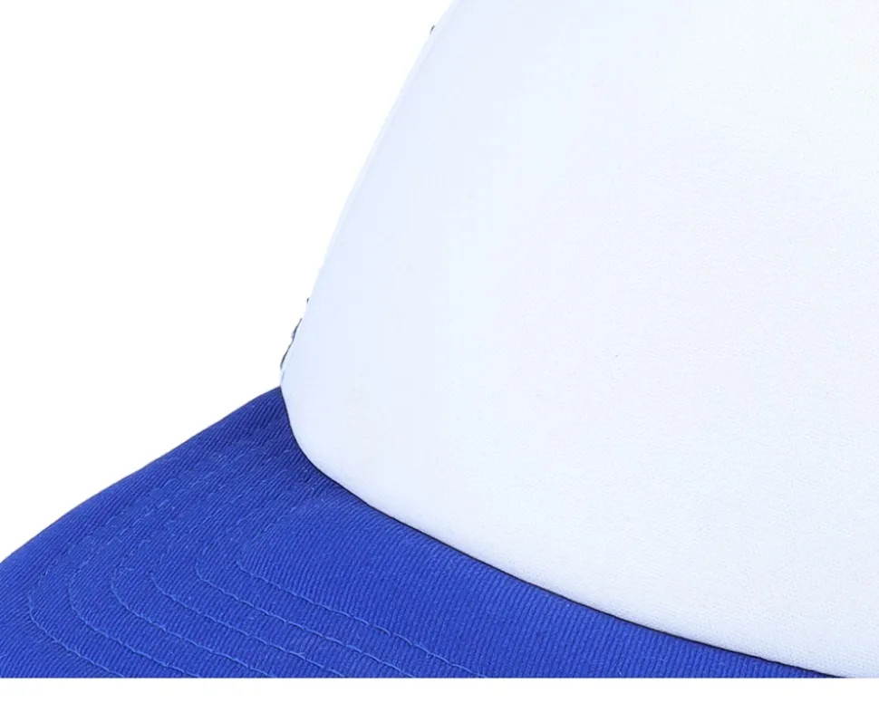 Kids Bright Royal/White Vintage Foam Trucker - Beechfield