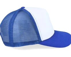 Kids Bright Royal/White Vintage Foam Trucker - Beechfield