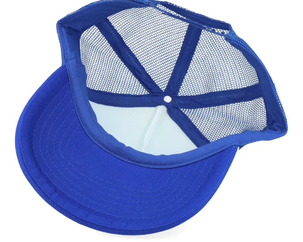 Kids Bright Royal/White Vintage Foam Trucker - Beechfield