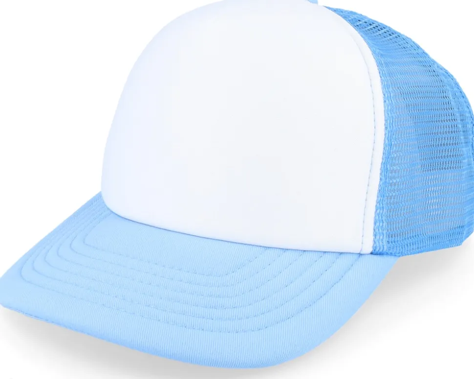 Kids Bright Royal/White Vintage Foam Trucker - Beechfield