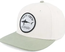 Kids Bruce Boys 6 Panel Wax/Fern Snapback - Salty Crew