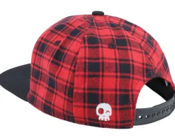 Kids Buffalo Print Red/Black Snapback - Headster