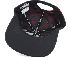 Kids Buffalo Print Red/Black Snapback - Headster