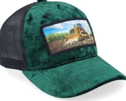 Kids Bulldozer Velvet Green/Black Trucker - Calza Pennello