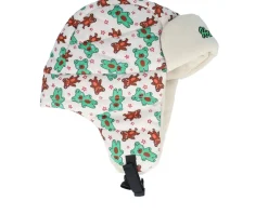 Kids Cabin Teddy Winter Hat Eggshel Trapper - Headster