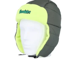 Kids Cabin Winter Hat Bright Green Trapper - Headster