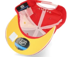 Kids Calgary Flames Face-off Structured Red Adjustable - Outerstuff