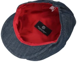 Kids Carl Jr. Organic Denim Blue Flat Cap - CTH Ericson