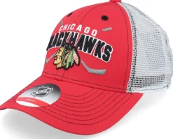 Kids Carolina Hurricanes Lockup Meshback Black/White Trucker - Outerstuff