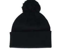 Kids Christmas Sock Gift Black Pom Pom Beanie - Iconic