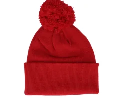 Kids Classic Red Junior Pom - Beechfield