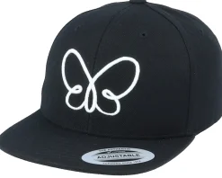 Kids 3D Butterfly Black Snapback - Kiddo Cap
