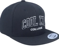 Kids 3D Cool Kid College Black Snapback - Kiddo Cap