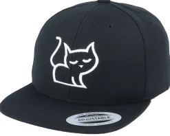 Kids 3D Kitten Black Snapback - Kiddo Cap